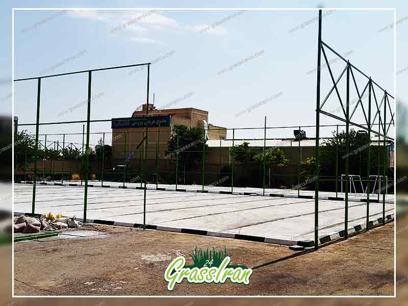زیرسازی زمین چمن ورزشی