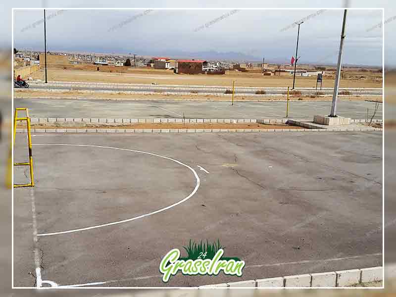 نصب چمن مصنوعی روی آسفالت چسب