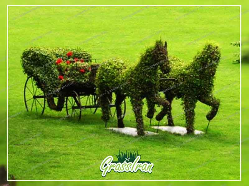 چمن مصنوعی مجسمه