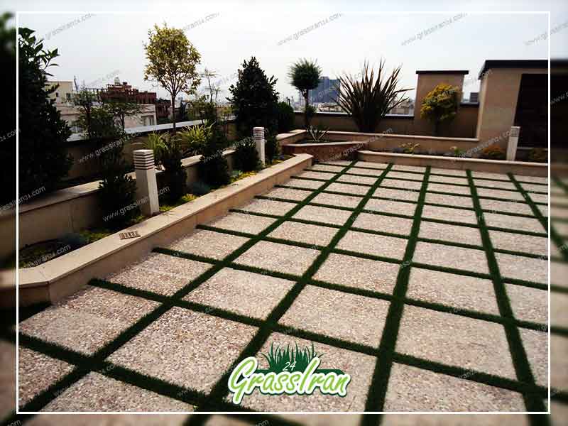 چمن مصنوعی برای پارکینگ