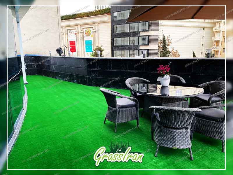 چمن مصنوعی تزئینی برای روف گاردن یا تراس