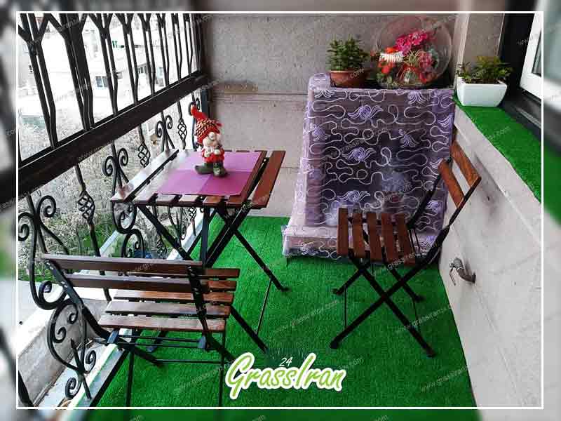 چمن مصنوعی برای تراس کوچک
