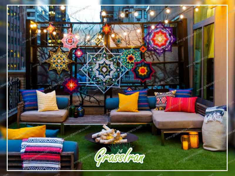 چمن مصنوعی برای تراس