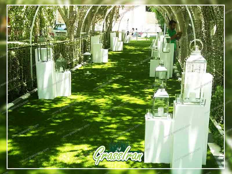 کاربرد چمن مصنوعی برای باغ تالار