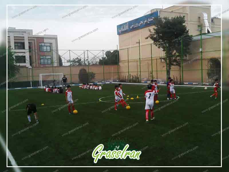 اندازه زمین فوتسال با چمن مصنوعی
