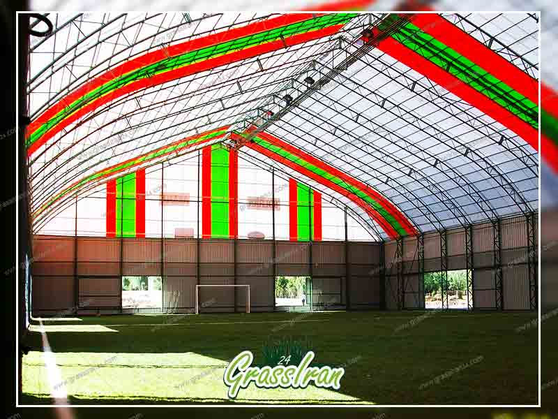 اندازه سوله زمین چمن مصنوعی فوتبال