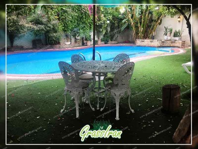 چمن مصنوعی برای اطراف استخر